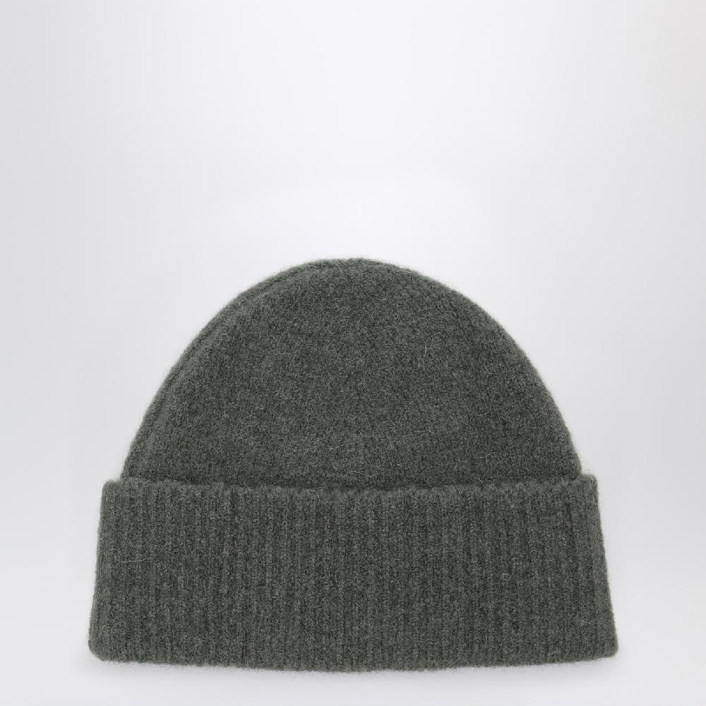 Ami Paris Cappello Ami De Coeur grigio chiaro in alpaca In Vendita