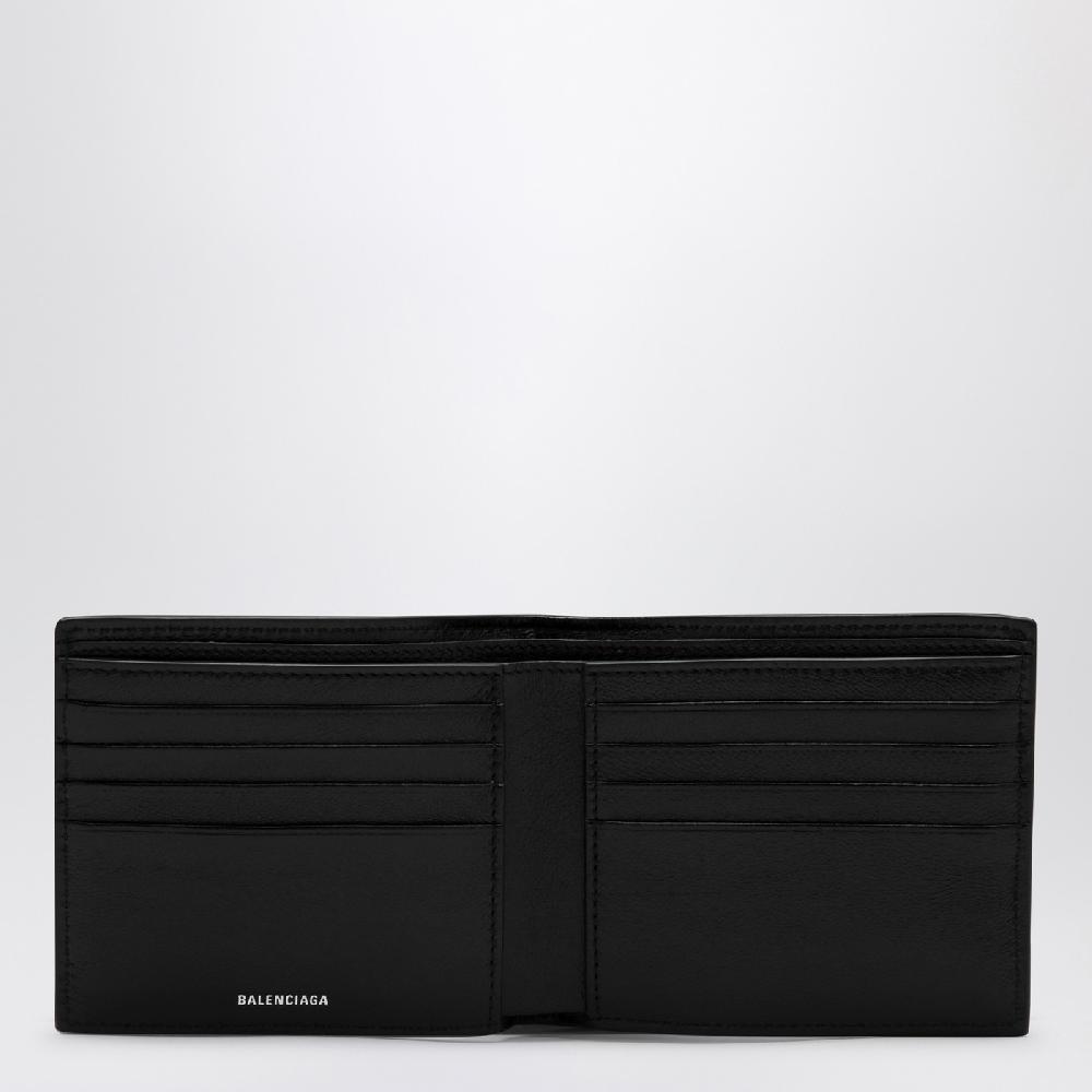 Balenciaga Portafoglio bi-fold Superbusy nero in pelle Vendite Flash