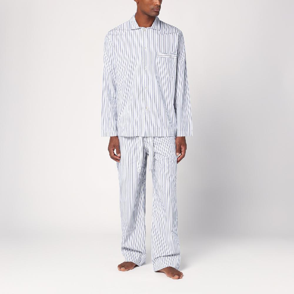 Tekla Pantalone pigiama bianco a righe In Saldo