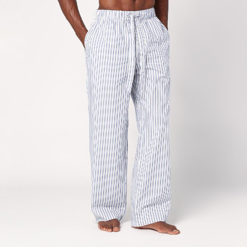Tekla Pantalone pigiama bianco a righe In Saldo