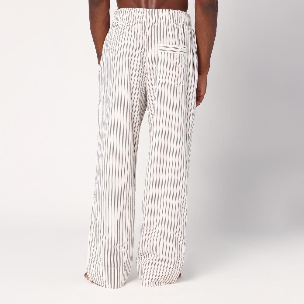 Tekla Pantalone pigiama beige a righe Moda