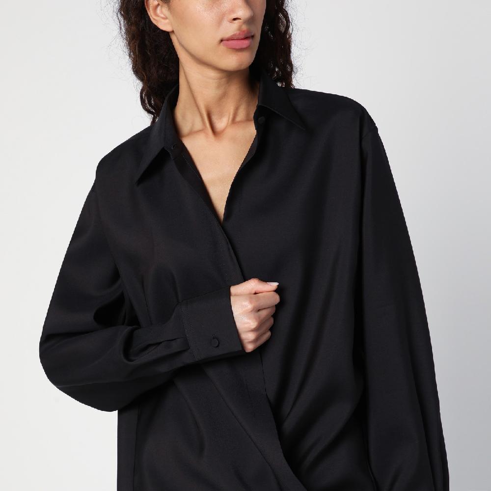 Valentino Garavani Camicia nera con coulisse Offerta