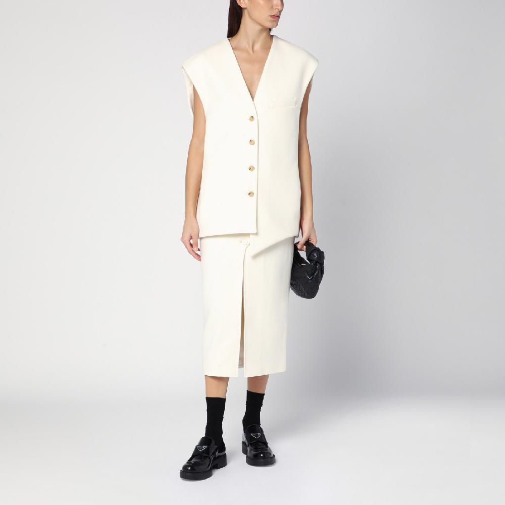Margaux Lu00f6nnberg Gilet Wallis bianco in lana I Più Venduti
