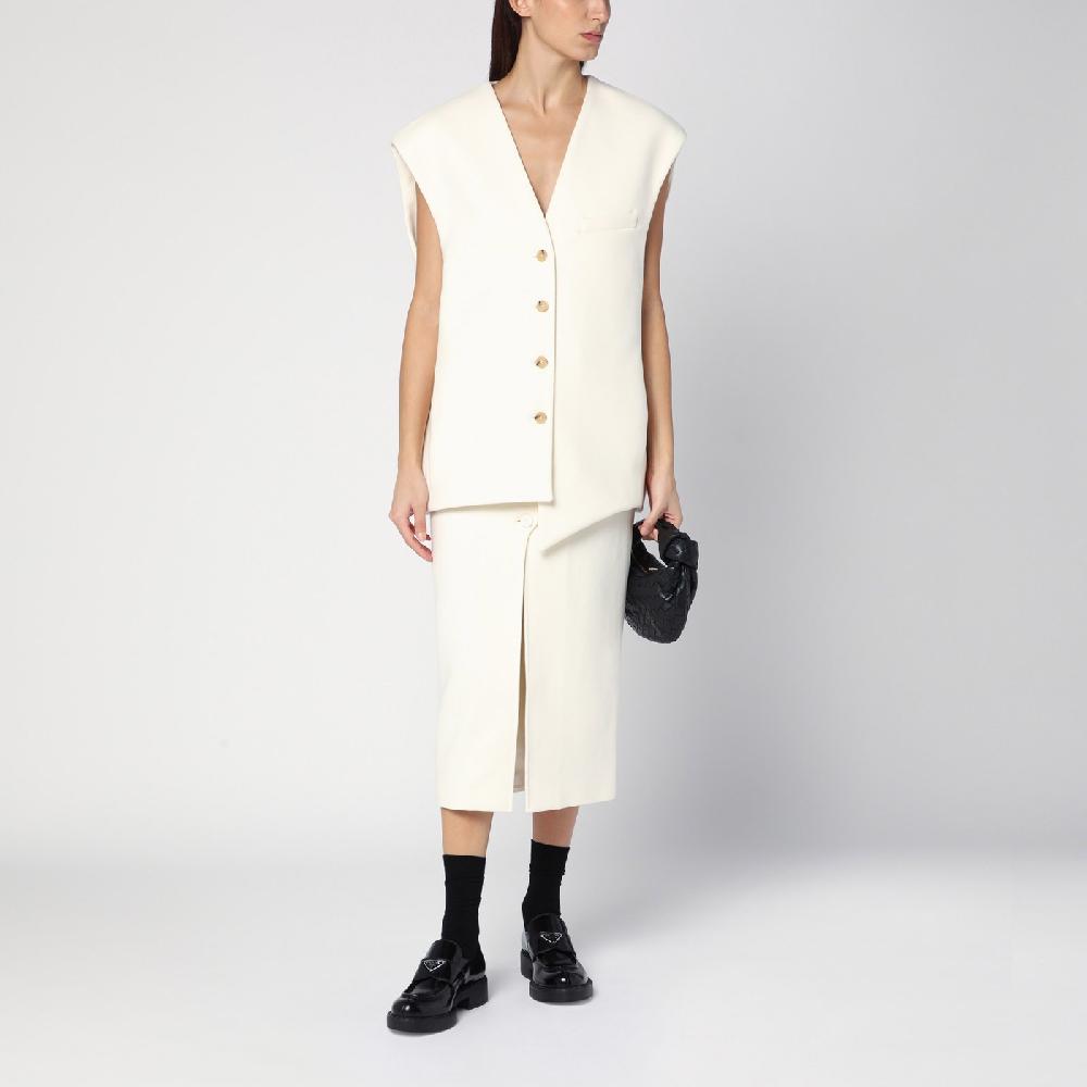 Margaux Lu00f6nnberg Gonna Jagger midi bianca Vendite Flash