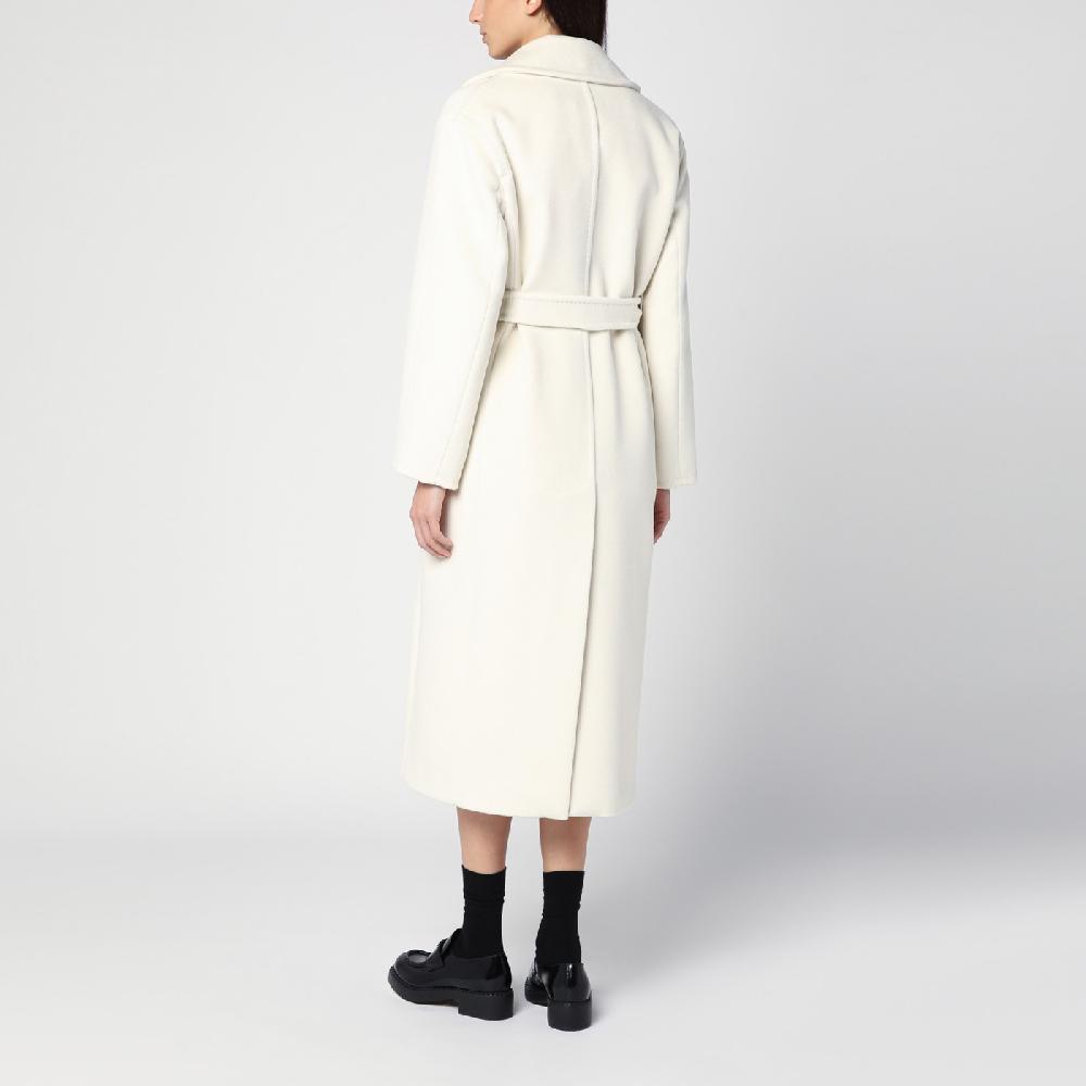 Max Mara Cappotto vestaglia bianco in misto cashmere Negozio