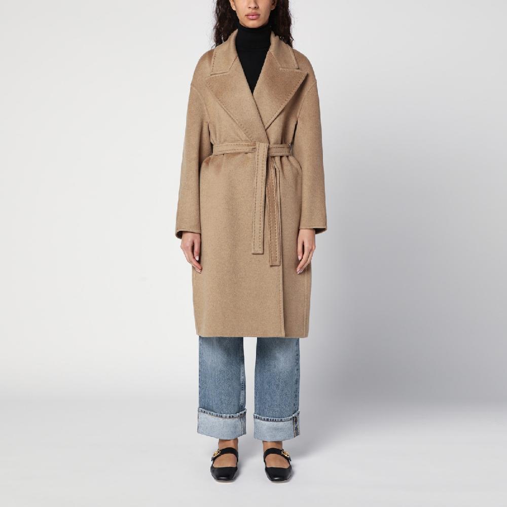 Max Mara Cappotto destrutturato beige in cachemire In Saldo