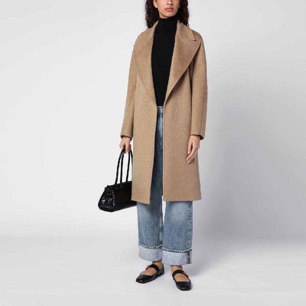 Max Mara Cappotto destrutturato beige in cachemire In Saldo