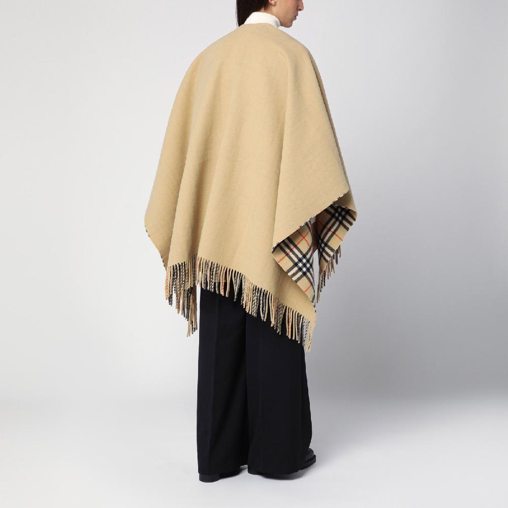 Burberry Mantella motivo Check in lana Nuova