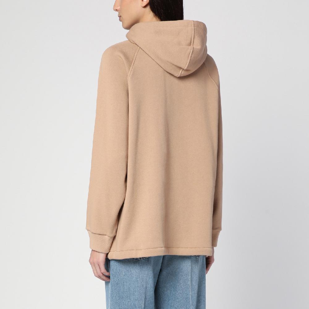 GUCCI Felpa beige con nastro Web Moda