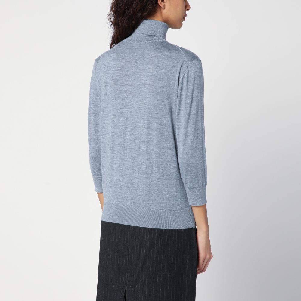The Row Maglia dolcevita grigia in cashmere Vendita