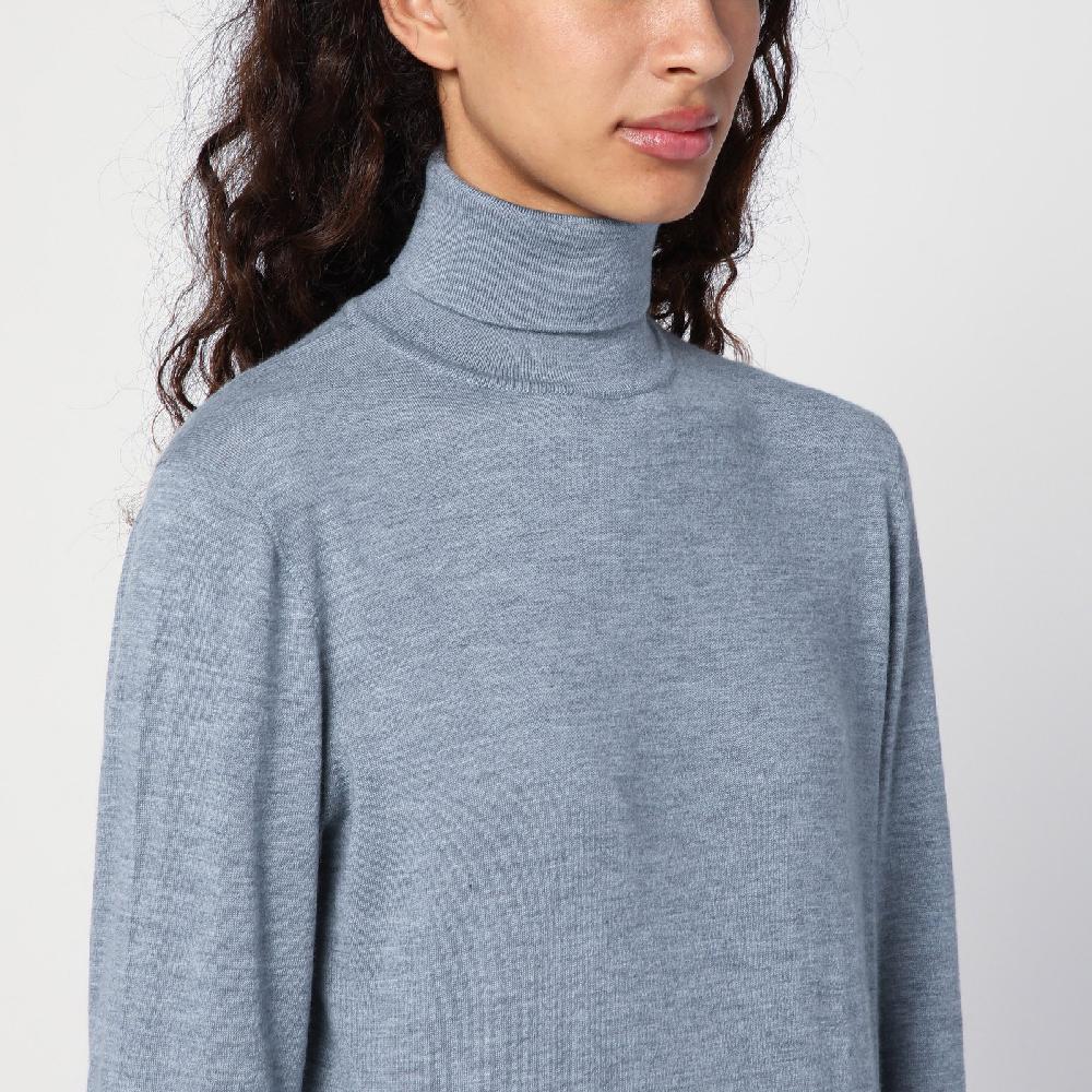 The Row Maglia dolcevita grigia in cashmere Vendita