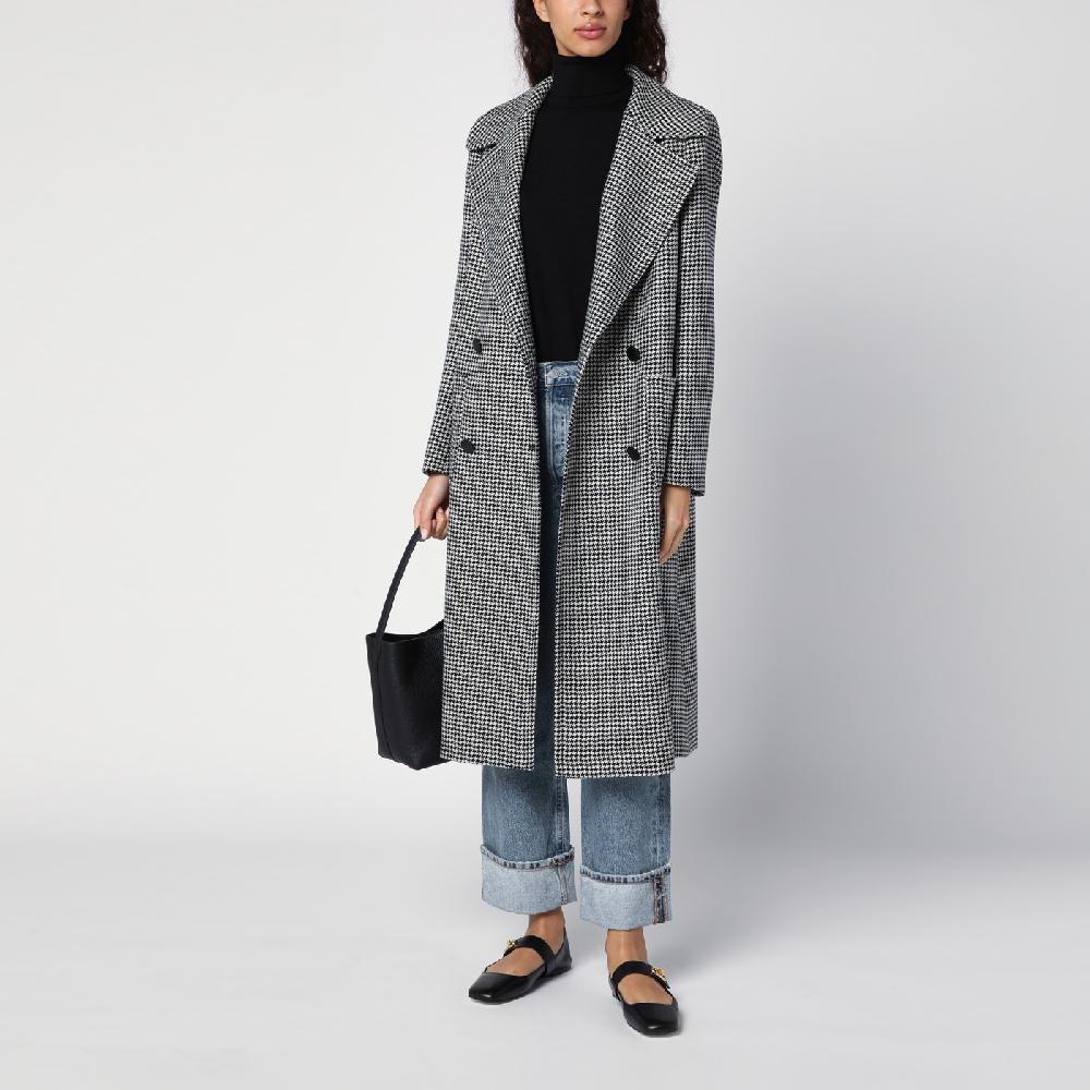 Tagliatore Cappotto doppiopetto in pied de poule Promozione