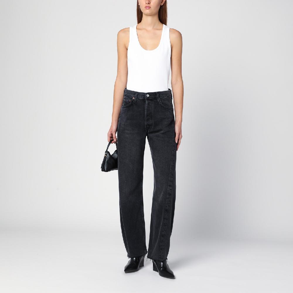AGOLDE Jeans Luna nero in denim organico Saldi