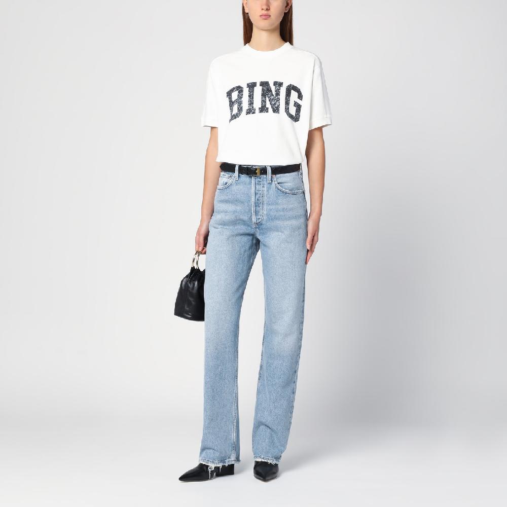 AGOLDE Jeans azzurro in denim rigenerato Offerte
