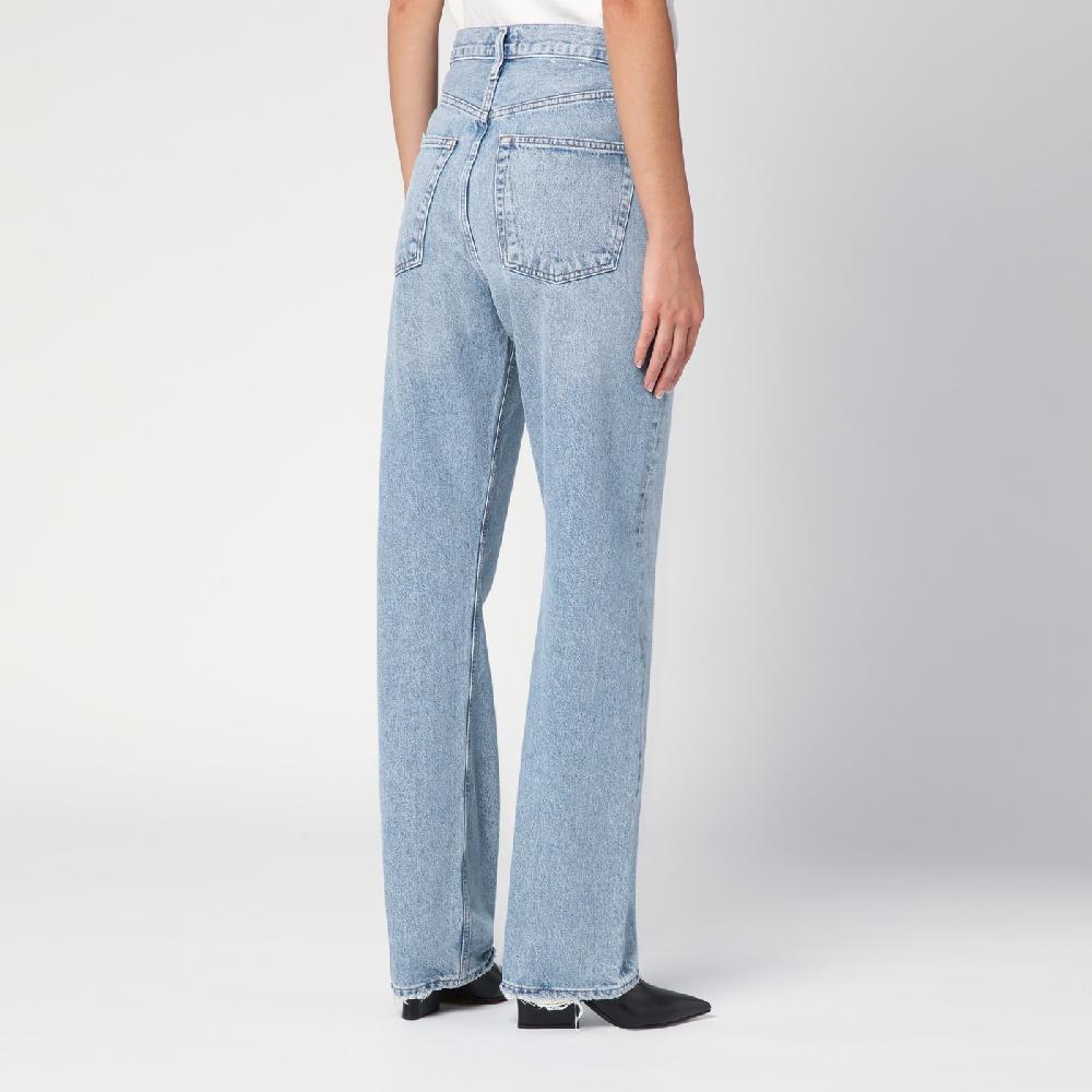 AGOLDE Jeans azzurro in denim rigenerato Offerte