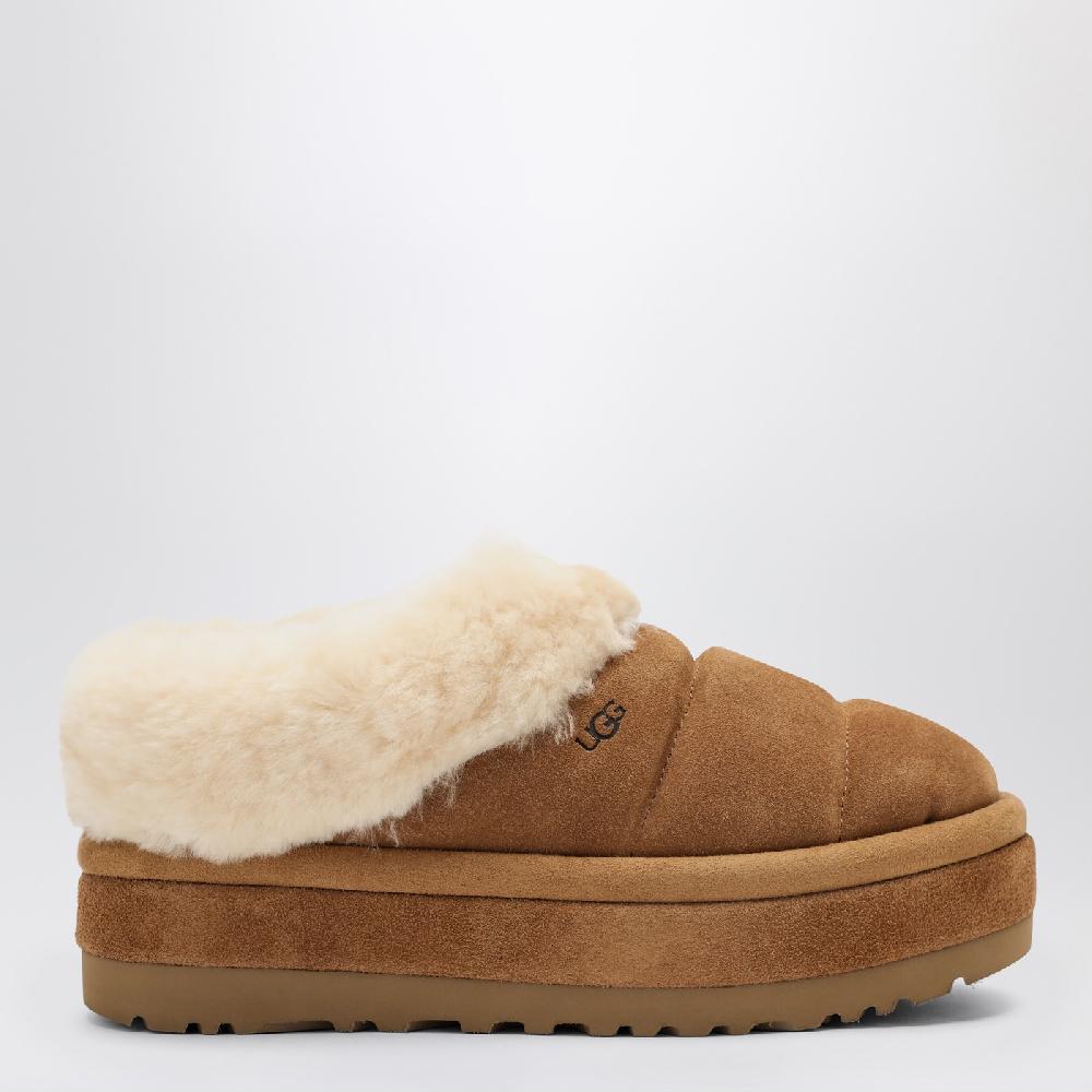 UGG Slide W Tazzlita castagna in suede Vendita Calda