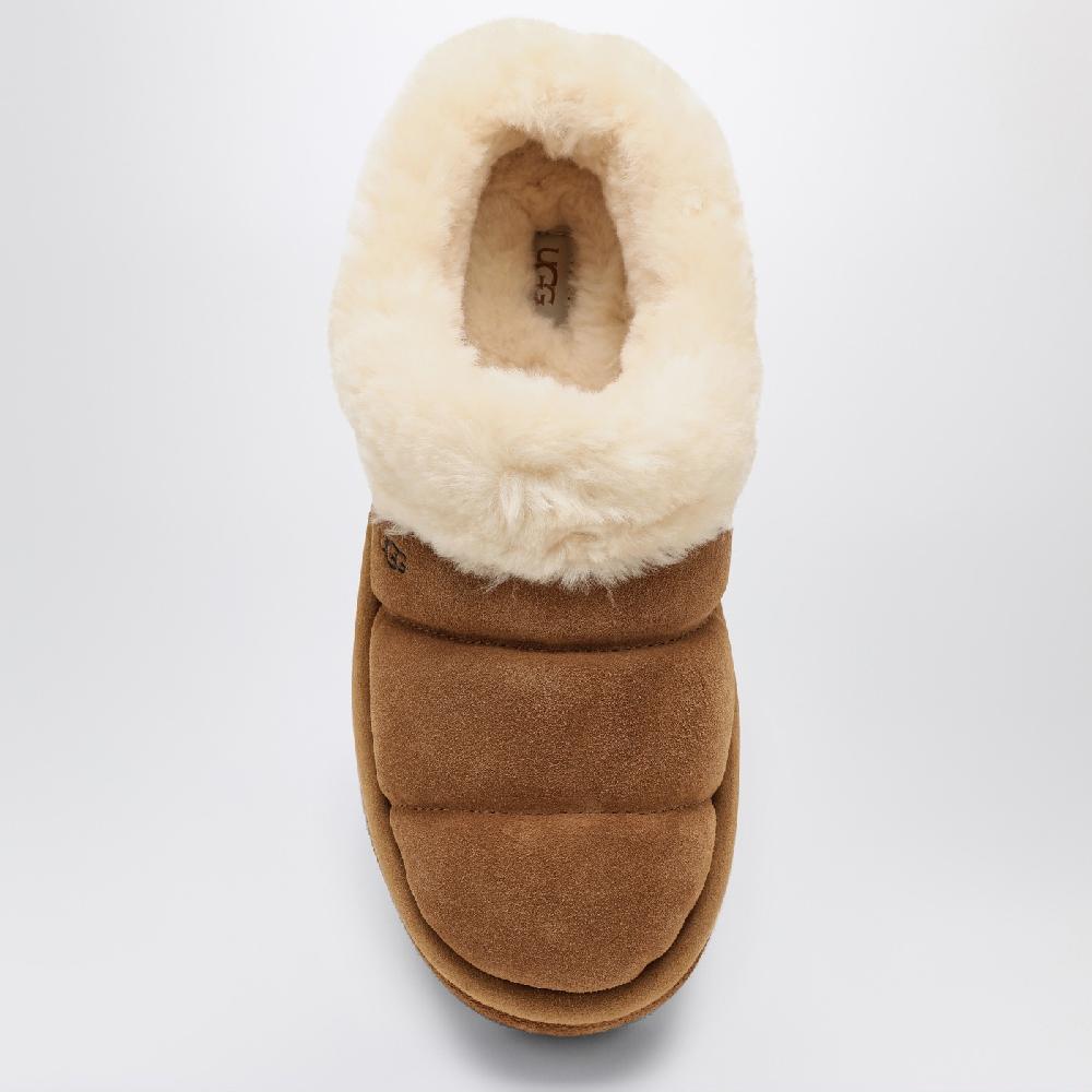 UGG Slide W Tazzlita castagna in suede Vendita Calda
