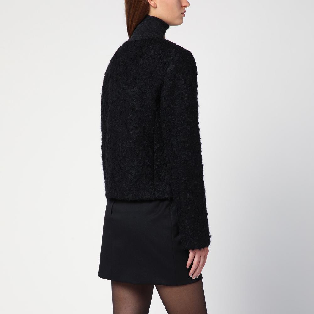 THE GARMENT Giacca Vienna nera in misto lana riciclata Saldi Di Fabbrica