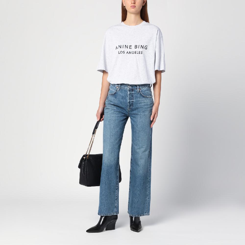 Citizens of Humanity Jeans dritto blu slavato Negozio