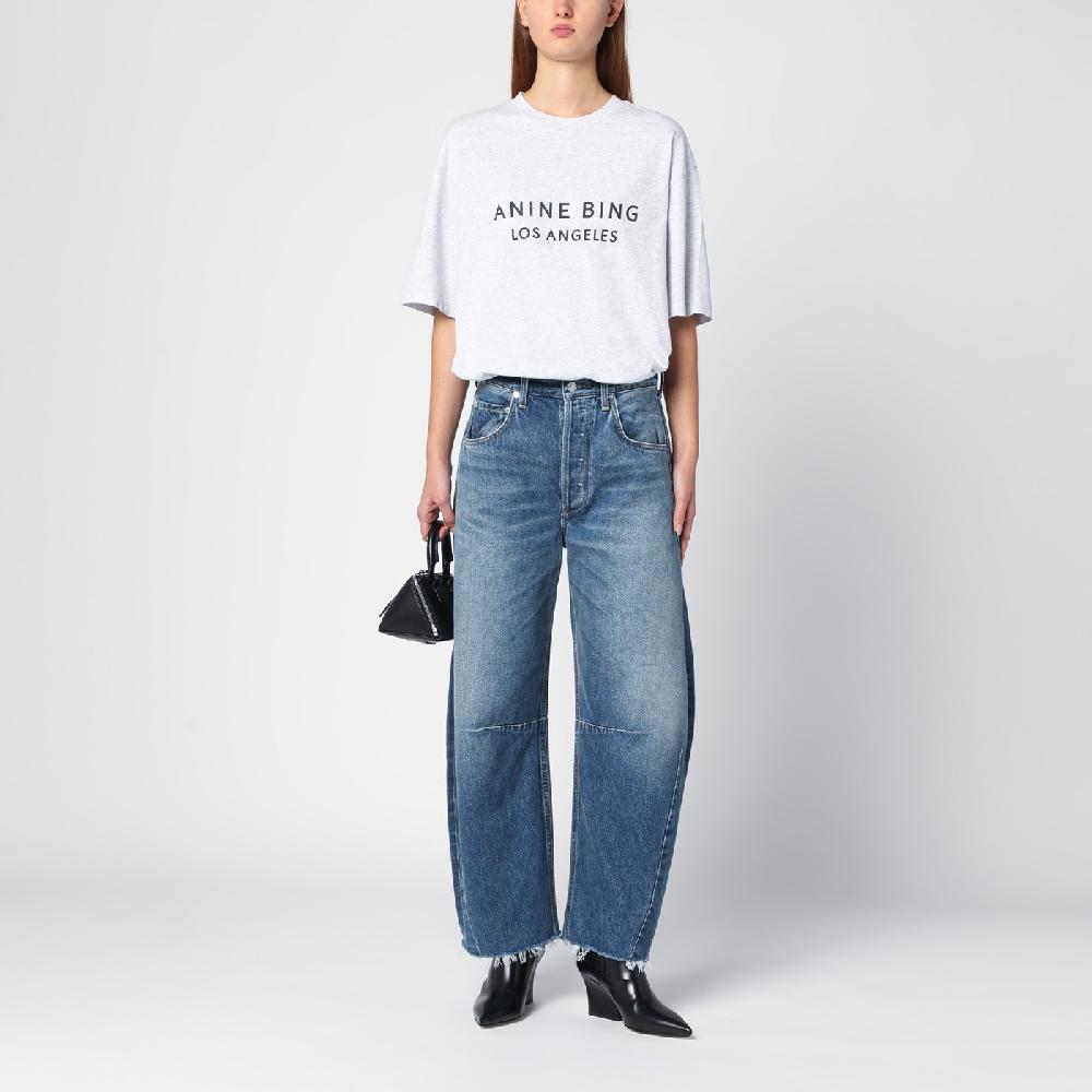 Citizens of Humanity Jeans ampio Horseshoe blu slavato Nuova