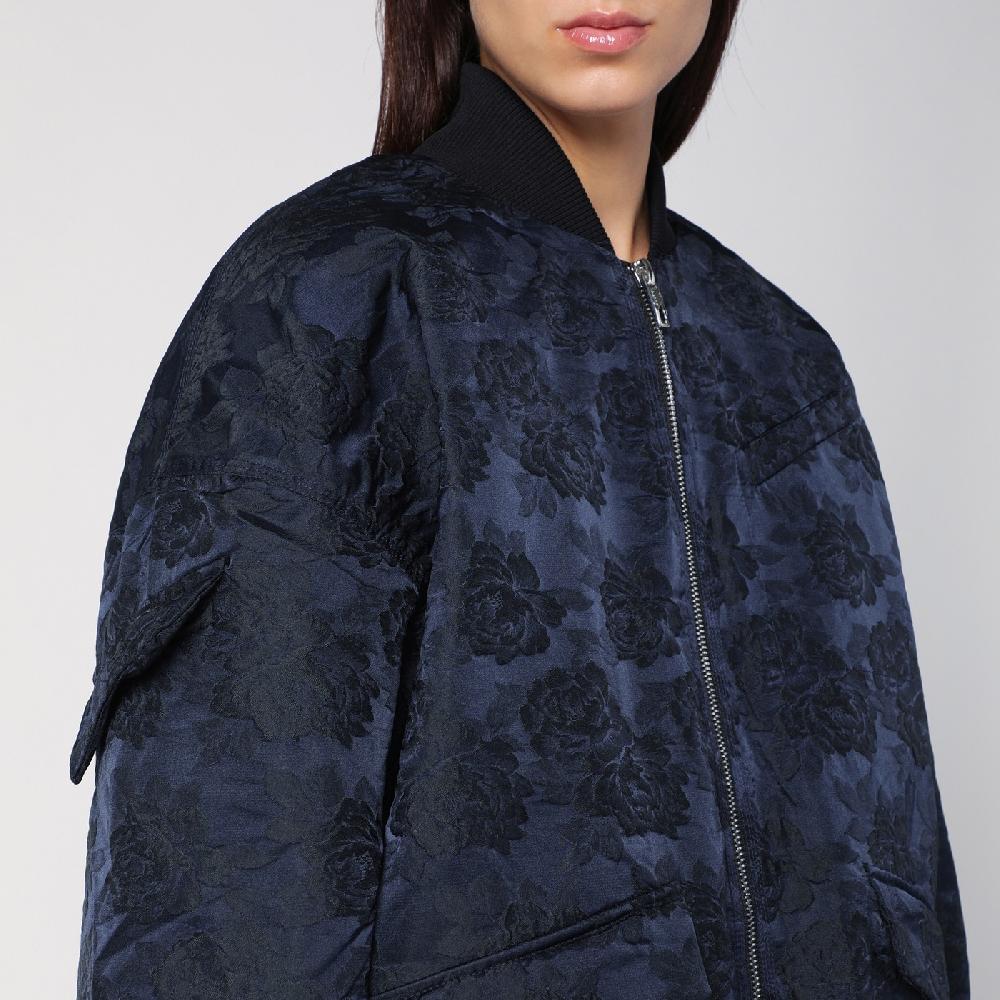 Ganni Bomber blu navy con zip Qualità Garantita