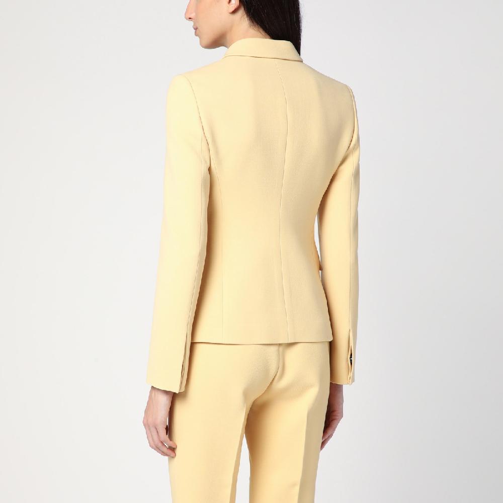 GUCCI Giacca color crema in crêpe di lana Hotsell