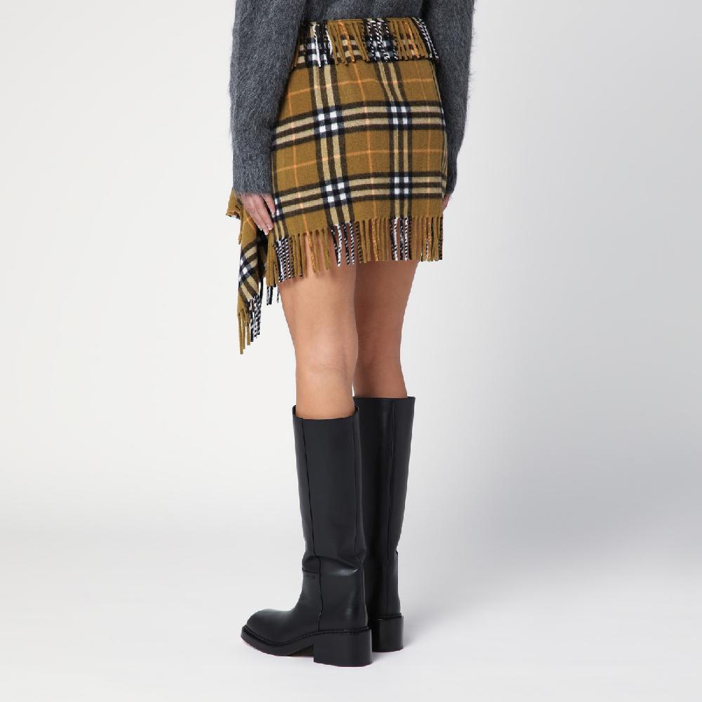 Burberry Gonna stile sciarpa in lana e cashmere motivo Check Negozio