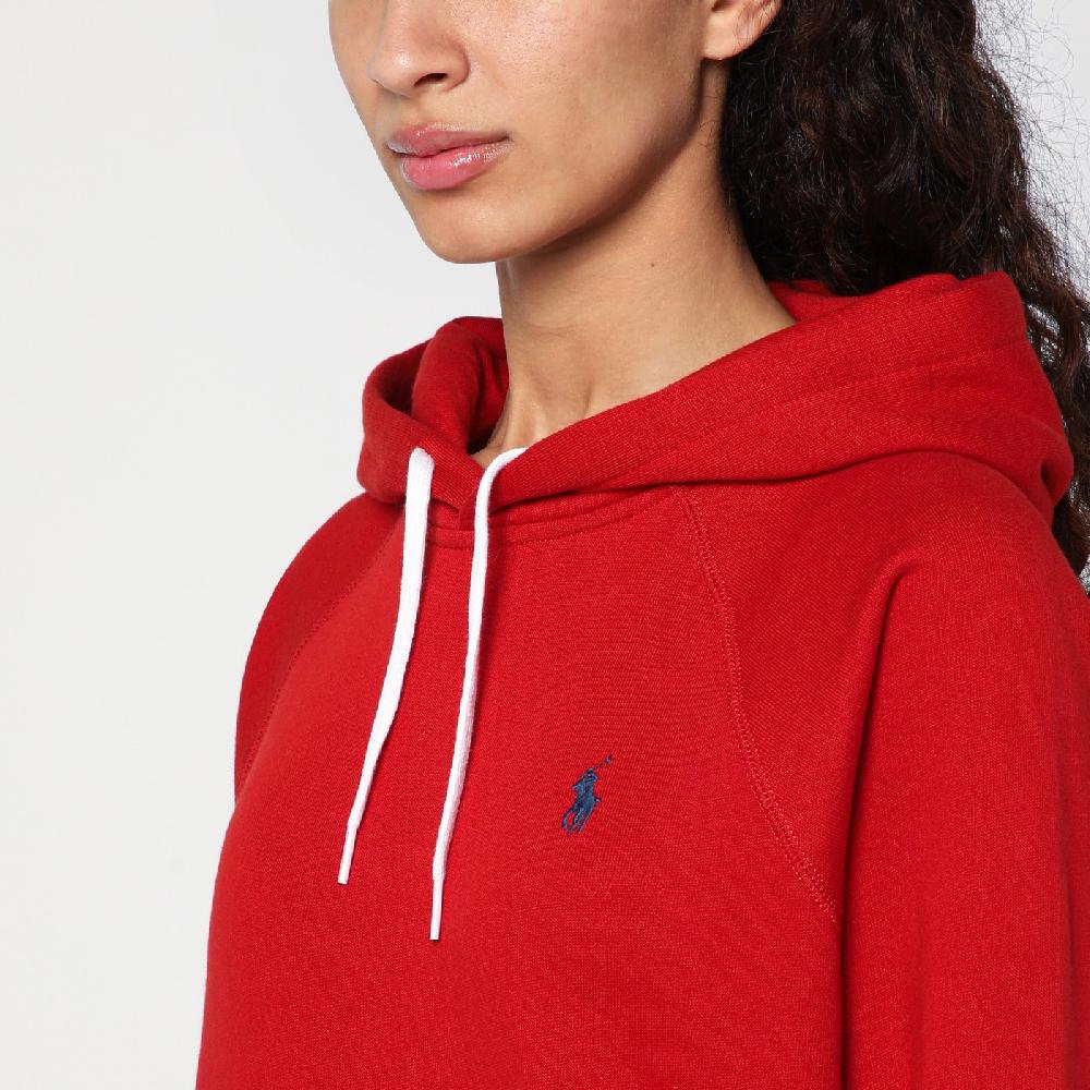 Polo Ralph Lauren Felpa rossa in cotone felpato Promozione