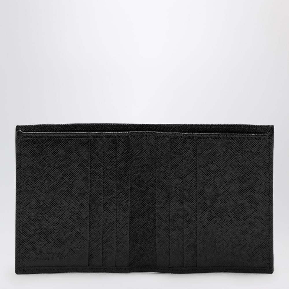Prada Portafoglio nero in Saffiano Sottocosto