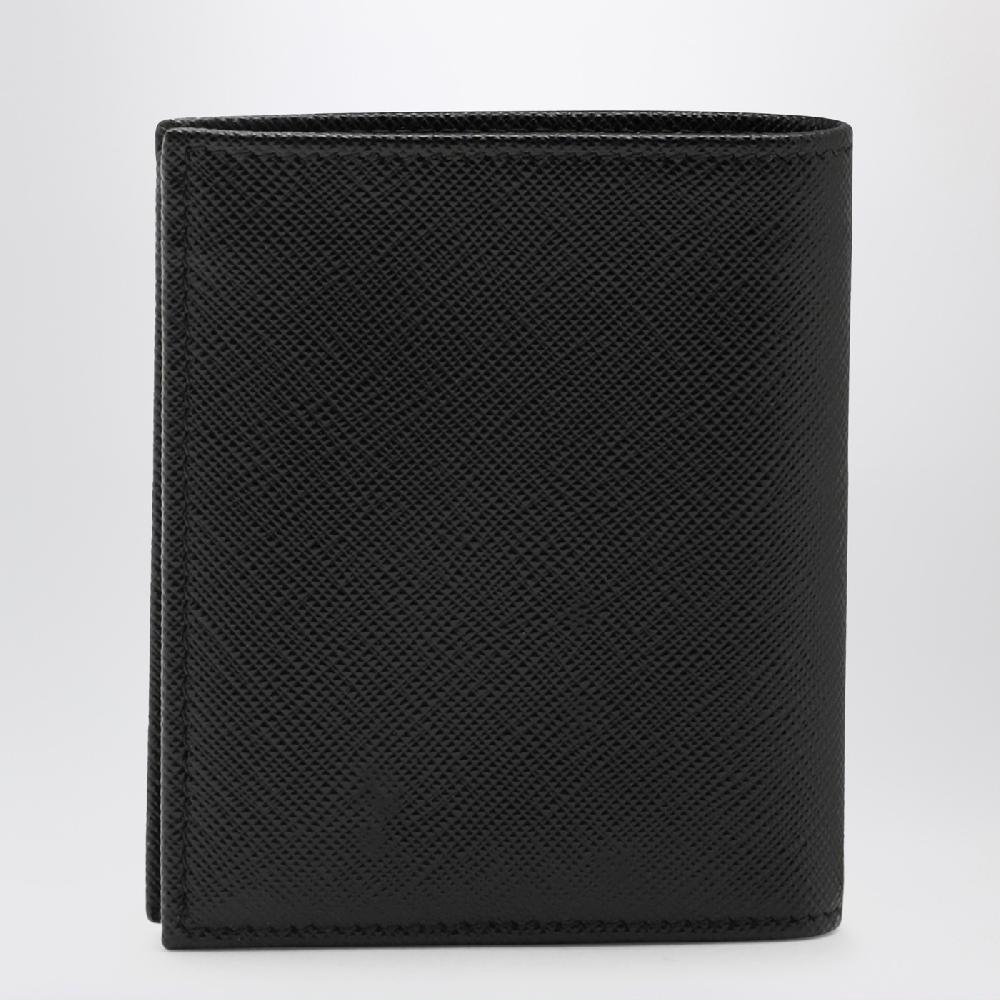 Prada Portafoglio nero in Saffiano Sottocosto
