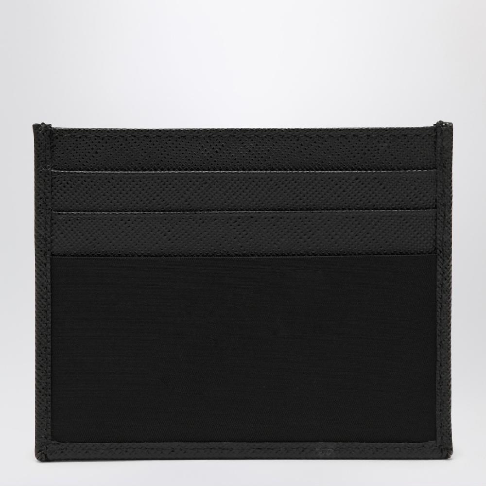 Prada Portacarte in Nylon e Saffiano nero Novità