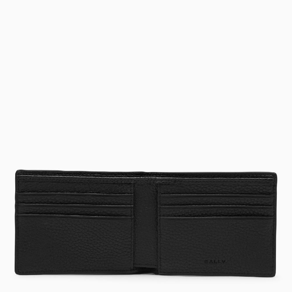 Bally Portafoglio bi-fold nero in pelle Sconto