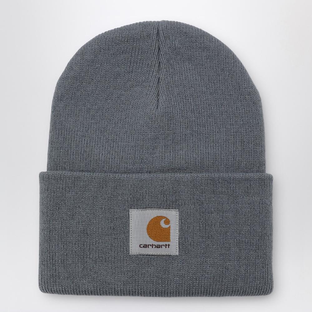 Carhartt WIP Cuffia grigia con patch logo Vendita Calda