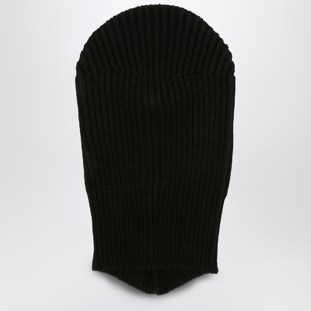 Rick Owens Balaclava Porterville Skull nero in cashmere 2025