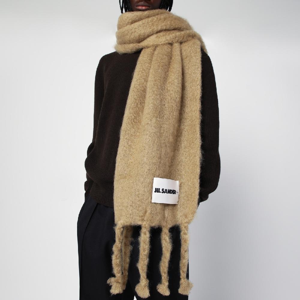 Jil Sander Sciarpa beige in misto mohair Nuovo
