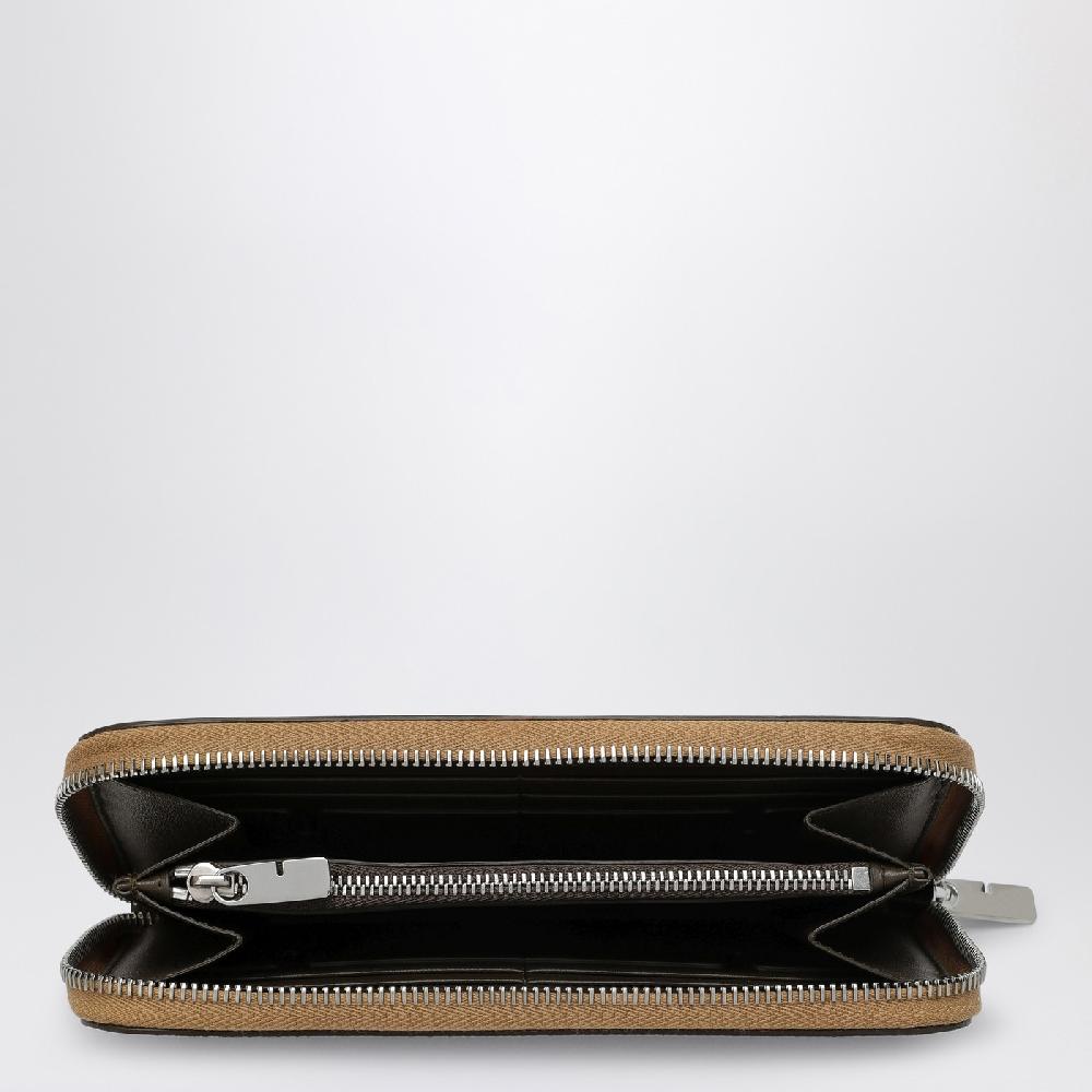 Burberry Portafoglio con zip beige motivo Check Sottocosto