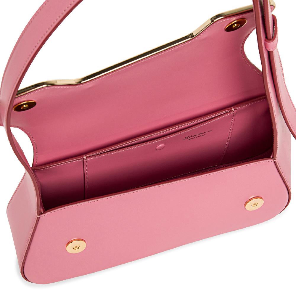 Santoni Borsa ThePluto in pelle rosa Shopping Online