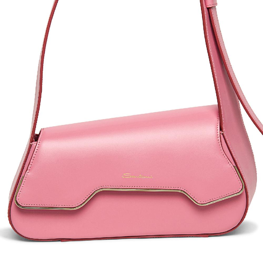 Santoni Borsa ThePluto in pelle rosa Shopping Online
