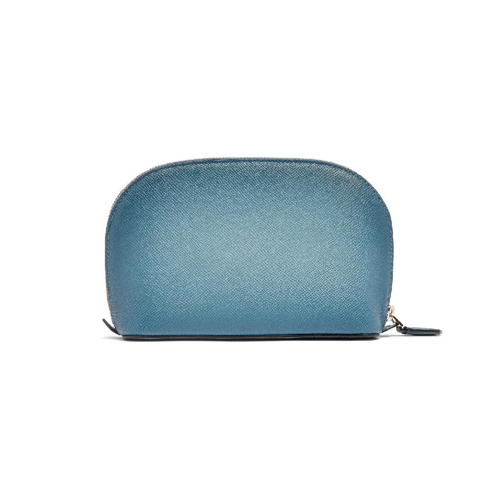Santoni Pouch in Saffiano azzurro Economico