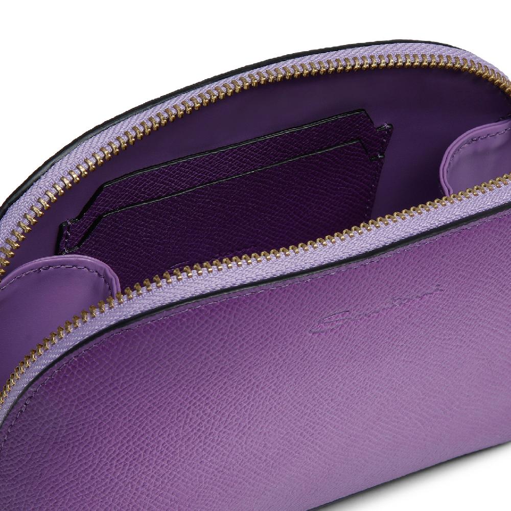 Santoni Pouch in Saffiano viola Online