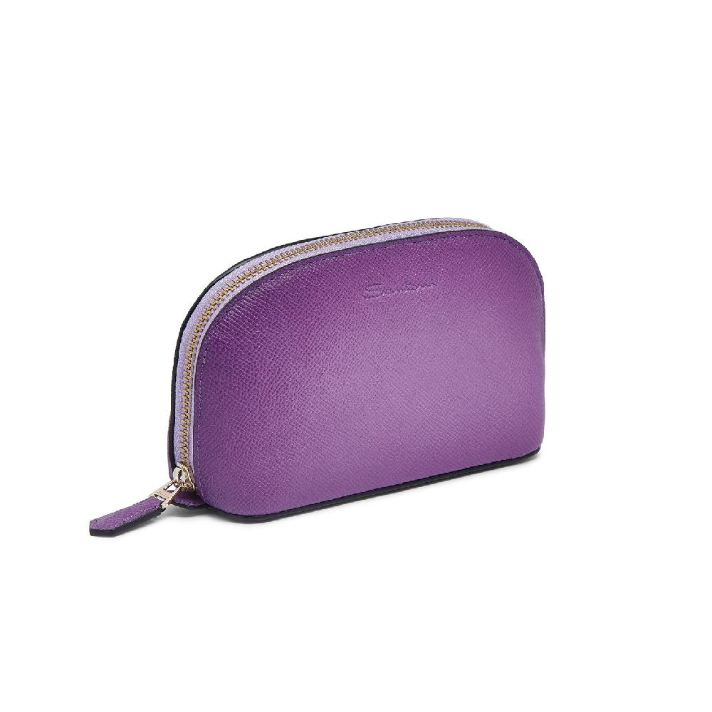 Santoni Pouch in Saffiano viola Online