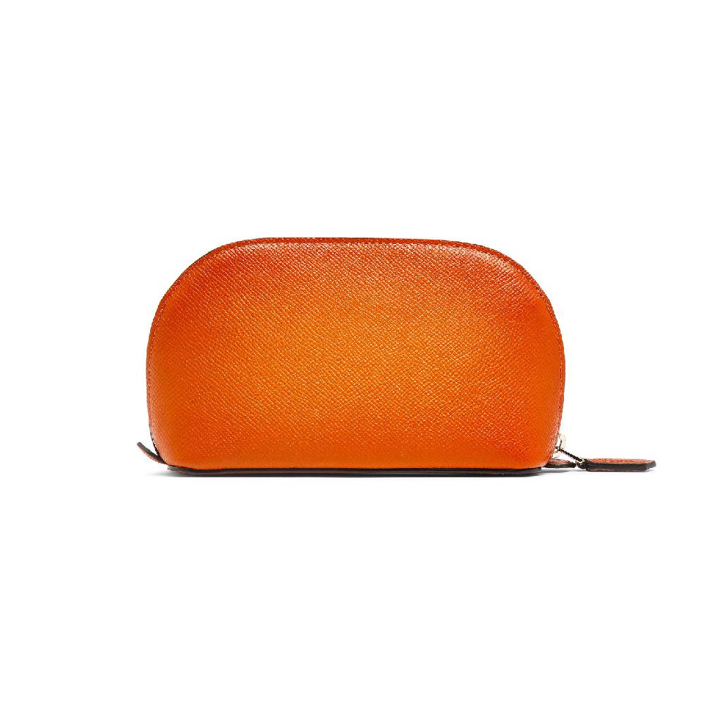 Santoni Pouch in Saffiano arancione Outlet