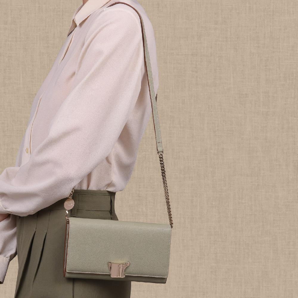 Santoni Borsa a tracolla in pelle verde Saldi
