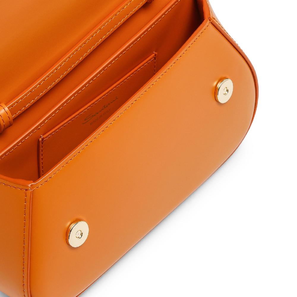 Santoni Borsa ThePluto a tracolla in pelle arancione Hotsell