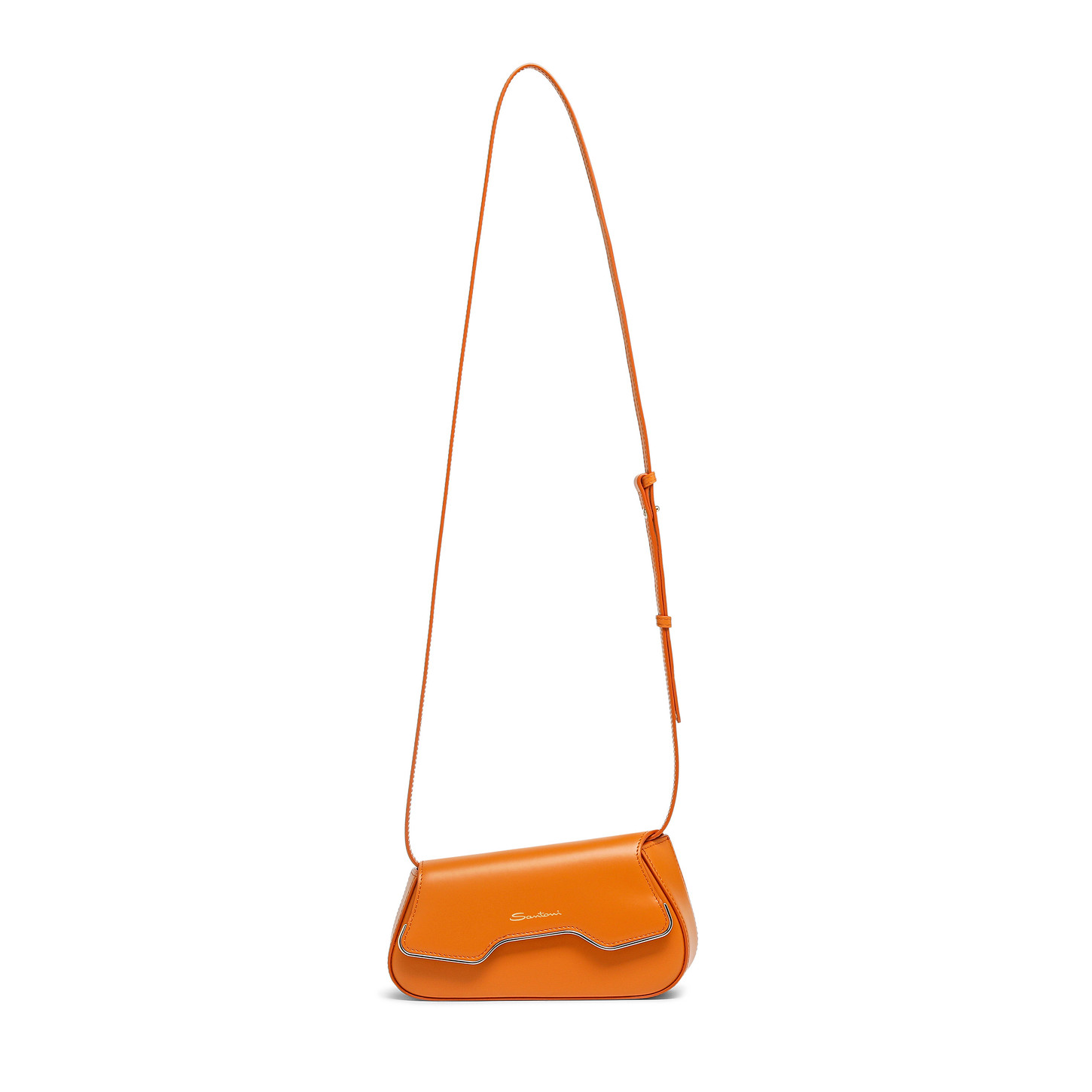 Santoni Borsa ThePluto a tracolla in pelle arancione Hotsell