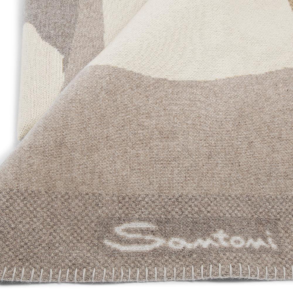 Santoni Coperta in cashmere beige Negozi Online