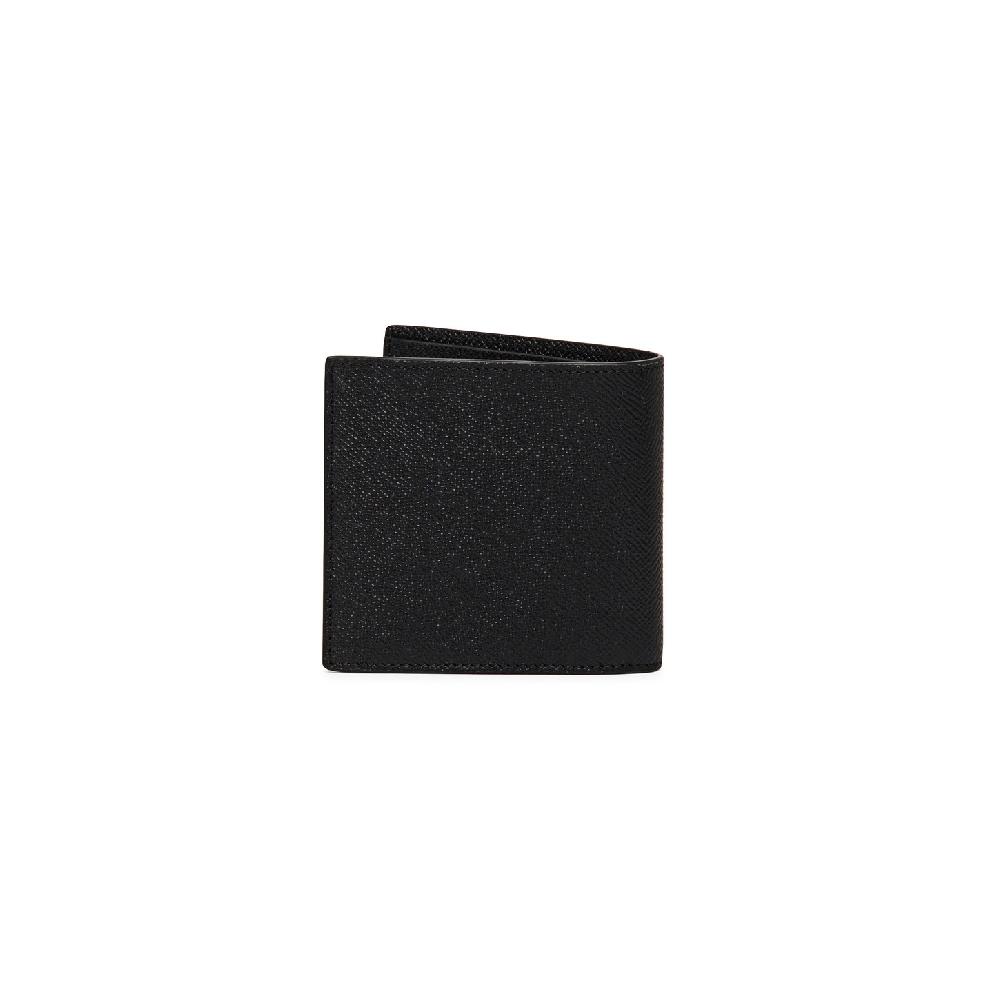 Santoni Portafoglio in saffiano nero Offerte