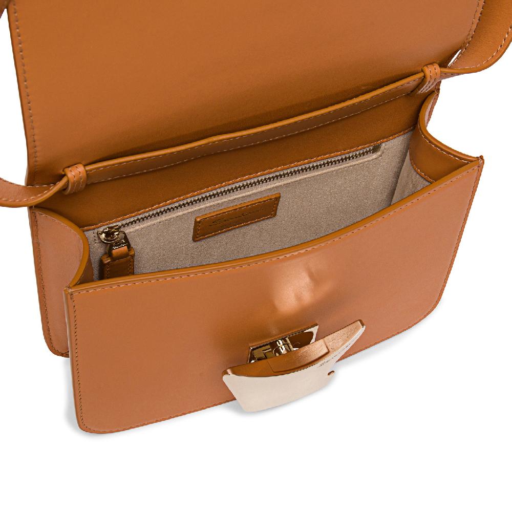 Santoni Borsa a tracolla in pelle marrone Negozio