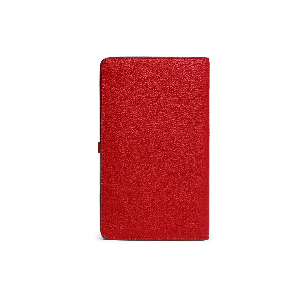 Santoni Porta documenti in pelle rossa Moda