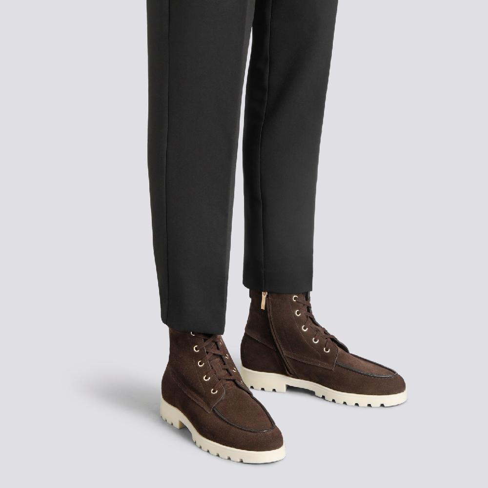 Santoni Stivaletto da donna in suede testa di moro Nuovo